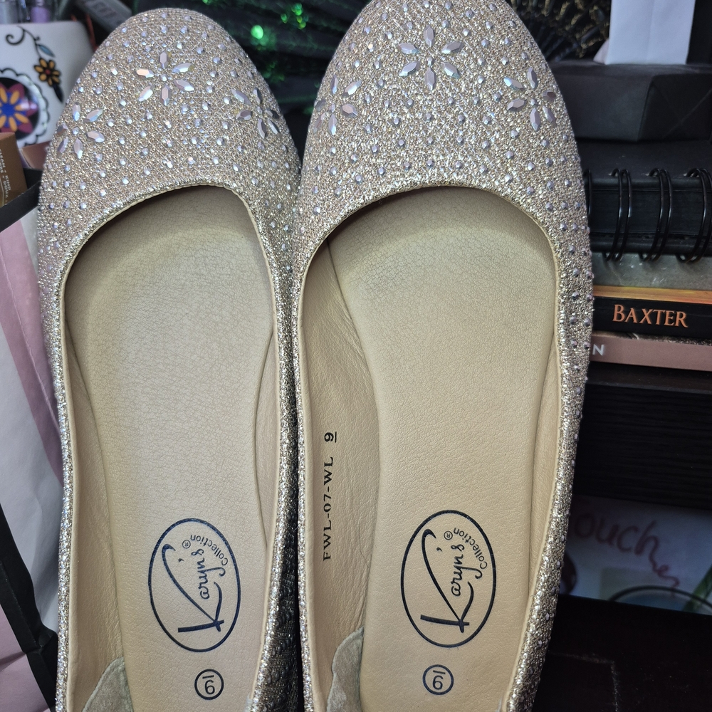 Elegant Gold Loafers by Kelly & Katie